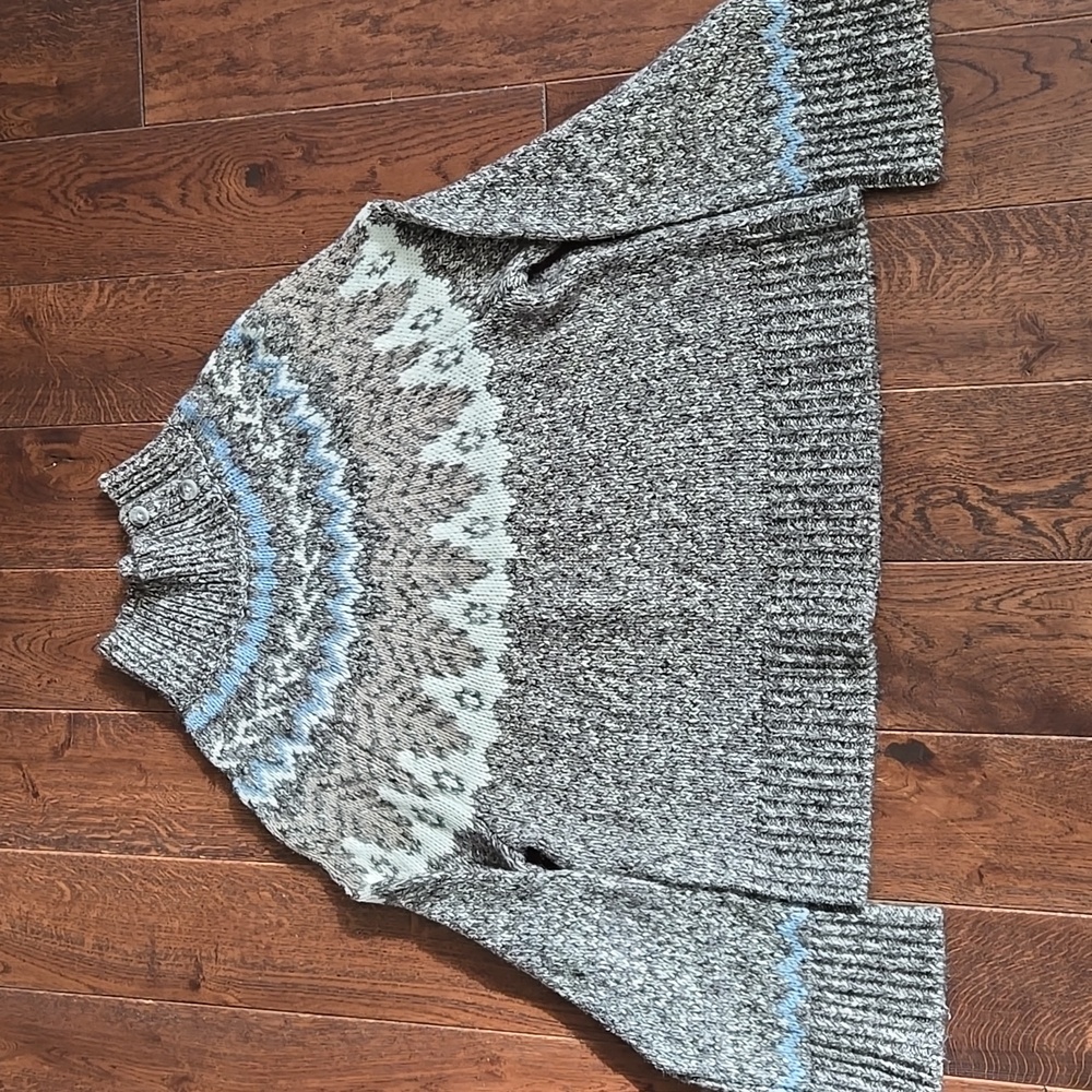 BP Nordic Fair Isle Sweater Womens Small Mock Neck Cozy Classic Nordstrom